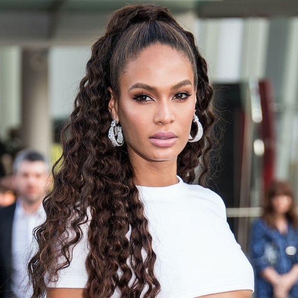 Easy Curly Hairstyles High Half Ponytail Joan Smalls